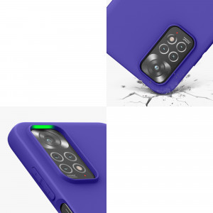 Husa Kwmobile pentru Xiaomi Redmi Note 11/Redmi Note 11s, Silicon, Albastru, 57368.234 - Img 8