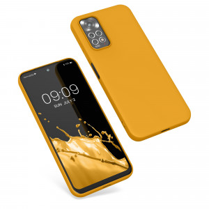 Husa kwmobile pentru Xiaomi Redmi Note 11/Redmi Note 11S, Silicon, Portocaliu, 57368.191 - Img 2