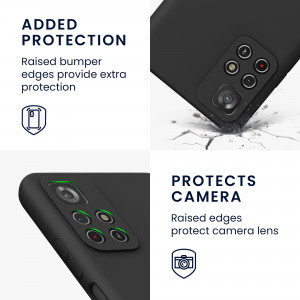 Husa Kwmobile pentru Xiaomi Redmi Note 11S 5G/Poco M4 Pro 5G, Silicon, Negru, 57024.01 - Img 4