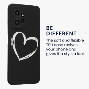 Husa Kwmobile pentru Xiaomi Redmi Note 12, Negru/Alb, Silicon, KWM000018UH002C - Img 4