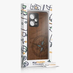 Husa Kwmobile pentru Xiaomi Redmi Note 12 Pro Plus 5G, Maro/Albastru, Lemn, KWM000018BX004C - Img 8