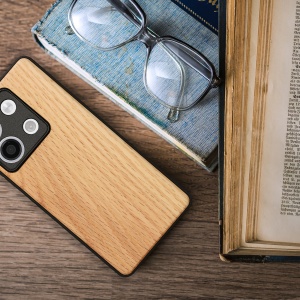Husa Kwmobile pentru Xiaomi Redmi Note 13, Maro, Lemn/Silicon, KWM000020LO002C - Img 3