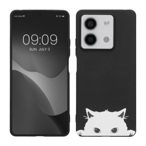 Husa Kwmobile pentru Xiaomi Redmi Note 13, Negru/Alb, Silicon, KWM000020NQ002C - Img 1