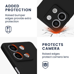 Husa Kwmobile pentru Xiaomi Redmi Note 13, Negru, Silicon, KWM000020LK001C - Img 3