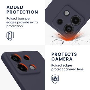 Husa Kwmobile pentru Xiaomi Redmi Note 13 Pro 5G, Albastru inchis, Silicon, KWM000020LD005C - Img 4