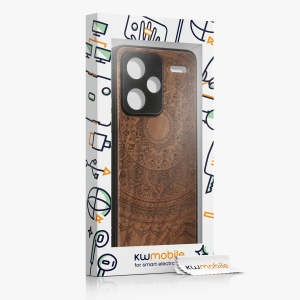 Husa Kwmobile pentru Xiaomi Redmi Note 13 Pro Plus 5G, Maro, Lemn/Silicon, KWM000020KL003C - Img 7