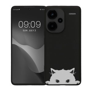 Husa Kwmobile pentru Xiaomi Redmi Note 13 Pro Plus 5G, Negru/Alb, Silicon, KWM000020NR002C - Img 2