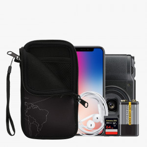 Husa Kwmobile Universala L - 6,5", Neopren, Negru/Alb , 30226.3.65 - Img 8