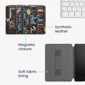 Husa pentru Amazon Kindle Paperwhite 11, Kwmobile, Multicolor, Piele ecologica, 57810.03 - Img 7