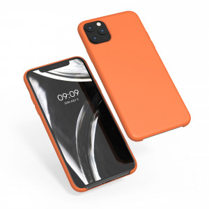 Husa pentru Apple iPhone 11 Pro Max, Silicon, Portocaliu, 49725.203 - Img 2
