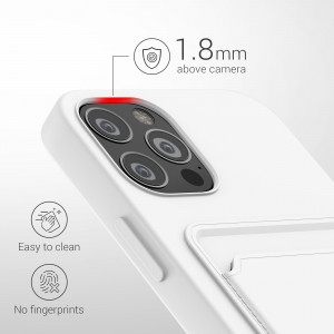 Husa pentru Apple iPhone 12 / iPhone 12 Pro, Silicon, Alb, 55112.48, kwmobile - Img 4