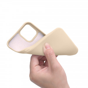 Husa pentru Apple iPhone 12 / iPhone 12 Pro, Silicon, Crem, 53844.154 - Img 8