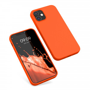 Husa pentru Apple iPhone 12 / iPhone 12 Pro, Silicon, Portocaliu, 53939.69 - Img 2