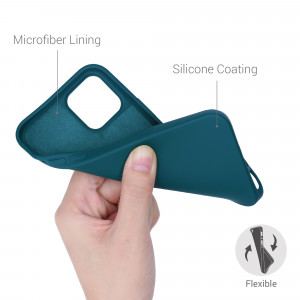 Husa pentru Apple iPhone 12 / iPhone 12 Pro, Silicon, Verde, 53844.57 - Img 4