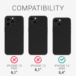 Husa pentru Apple iPhone 13 Mini, Silicon, Albastru, 55938.17, kwmobile - Img 6