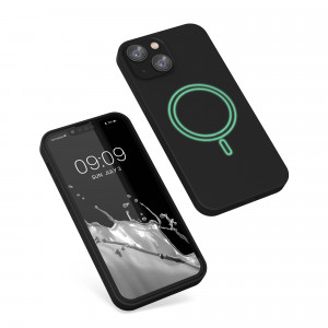 Husa pentru Apple iPhone 13 Mini, Silicon, Negru, 56558.01, kwmobile - Img 2