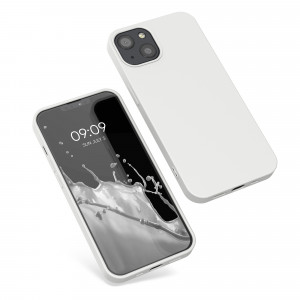 Husa pentru Apple iPhone 13, Silicon, Alb, 55948.48, kwmobile - Img 2