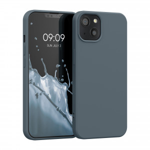 Husa pentru Apple iPhone 13, Silicon, Albastru, 55948.202, kwmobile - Img 1
