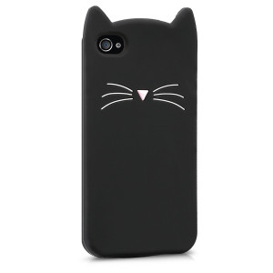 Husa pentru Apple iPhone 4 / iPhone 4s, Silicon, Negru, 16131.02 - Img 8