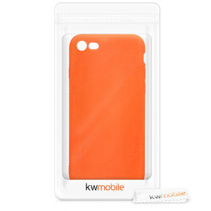 Husa pentru Apple iPhone 8 / iPhone 7 / iPhone SE 2, Silicon, Portocaliu, 43411.69 - Img 7