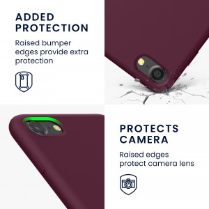 Husa pentru Apple iPhone 8 / iPhone 7 / iPhone SE 2, Silicon, Rosu, 49979.187, kwmobile - Img 4