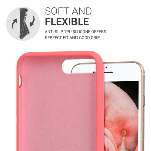 Husa pentru Apple iPhone 8 Plus / iPhone 7 Plus, Silicon, Roz, 40842.103 - Img 4