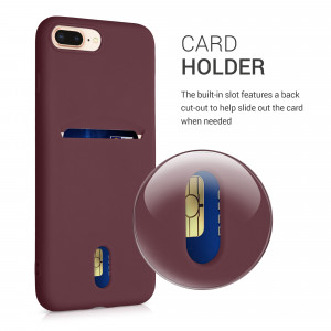 Husa pentru Apple iPhone 8 Plus / iPhone 7 Plus, Silicon, Violet, 49102.190, kwmobile - Img 4
