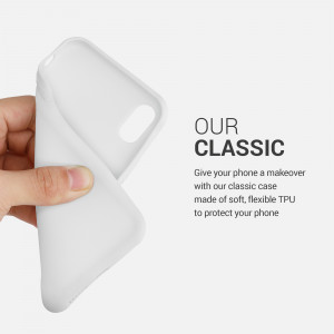 Husa pentru Apple iPhone X / iPhone XS, Silicon, Alb, 42492.02, kwmobile - Img 4