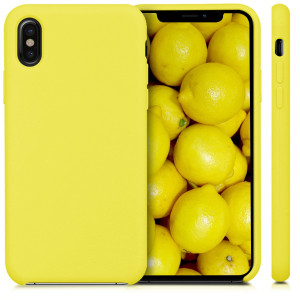 Husa pentru Apple iPhone X / iPhone XS, Silicon, Galben, 42495.75 - Img 2