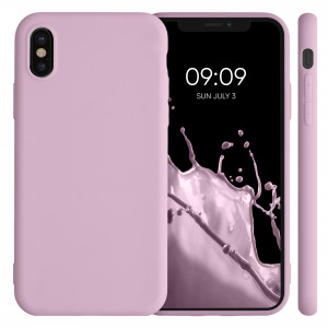 Husa pentru Apple iPhone X / iPhone XS, Silicon, Roz, 42492.140, kwmobile - Img 2