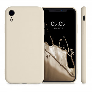 Husa pentru Apple iPhone XR, Silicon, Crem, 49983.204, kwmobile - Img 2
