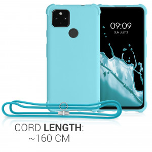 Husa pentru Google Pixel 4a 5G, Silicon, Albastru, 55914.23 - Img 4