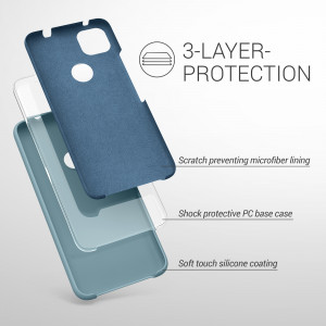 Husa pentru Google Pixel 4a, Silicon, Albastru, 52549.206 - Img 3