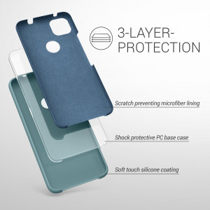 Husa pentru Google Pixel 4a, Silicon, Albastru, 52549.207 - Img 3