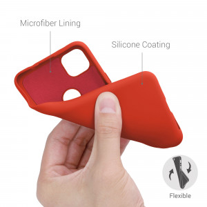 Husa pentru Google Pixel 4a, Silicon, Portocaliu, 52622.218, kwmobile - Img 4