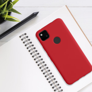 Husa pentru Google Pixel 4a, Silicon, Rosu, 52622.208, kwmobile - Img 3