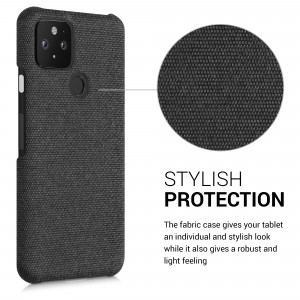 Husa pentru Google Pixel 5, Textil, Gri, 52433.19 - Img 4