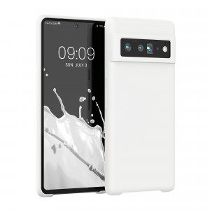 Husa pentru Google Pixel 6 Pro, Silicon, Alb, 55863.48, kwmobile - Img 1