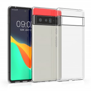 Husa pentru Google Pixel 6 Pro, Silicon, Transparent, 55855.03, kwmobile - Img 2
