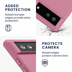 Husa pentru Google Pixel 6, Silicon, Roz, 55434.167 - Img 4