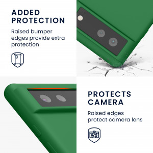 Husa pentru Google Pixel 6, Silicon, Verde, 55480.227, kwmobile - Img 4
