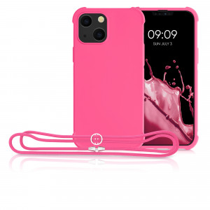 Husa pentru iPhone 13 Mini, Silicon, Roz, 55933.77 - Img 8