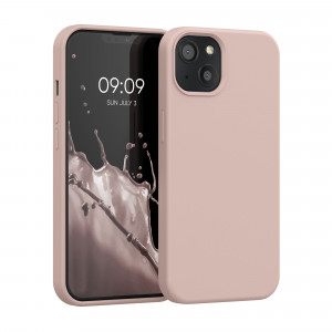Husa pentru iPhone 13, Silicon, Crem, 55878.10 - Img 1