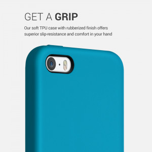 Husa pentru iPhone 5 / iPhone 5s / iPhone SE, Silicon, Albastru, 42766.224 - Img 4