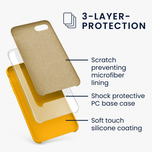 Husa pentru iPhone 8 / iPhone 7 / iPhone SE 2, Silicon, Portocaliu, 40225.201 - Img 3