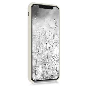 Husa pentru iPhone XS Max, Silicon, Crem, 45909.204 - Img 3