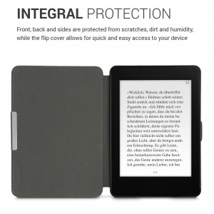 Husa pentru Kindle Paperwhite 7, Textil, Negru, kwmobile, 49487.01 - Img 5