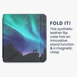 Husa pentru Kobo Libra 2, Piele ecologica, Multicolor, kwmobile, 56577.07 - Img 3