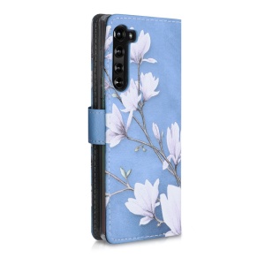 Husa pentru Motorola Edge, Piele ecologica, Albastru, 52760.02 - Img 4