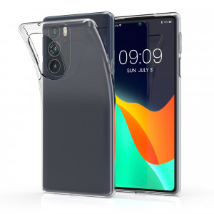 Husa pentru Motorola Edge X30 / Edge 30 Pro, Silicon, Transparent, 57065.03, kwmobile - Img 1